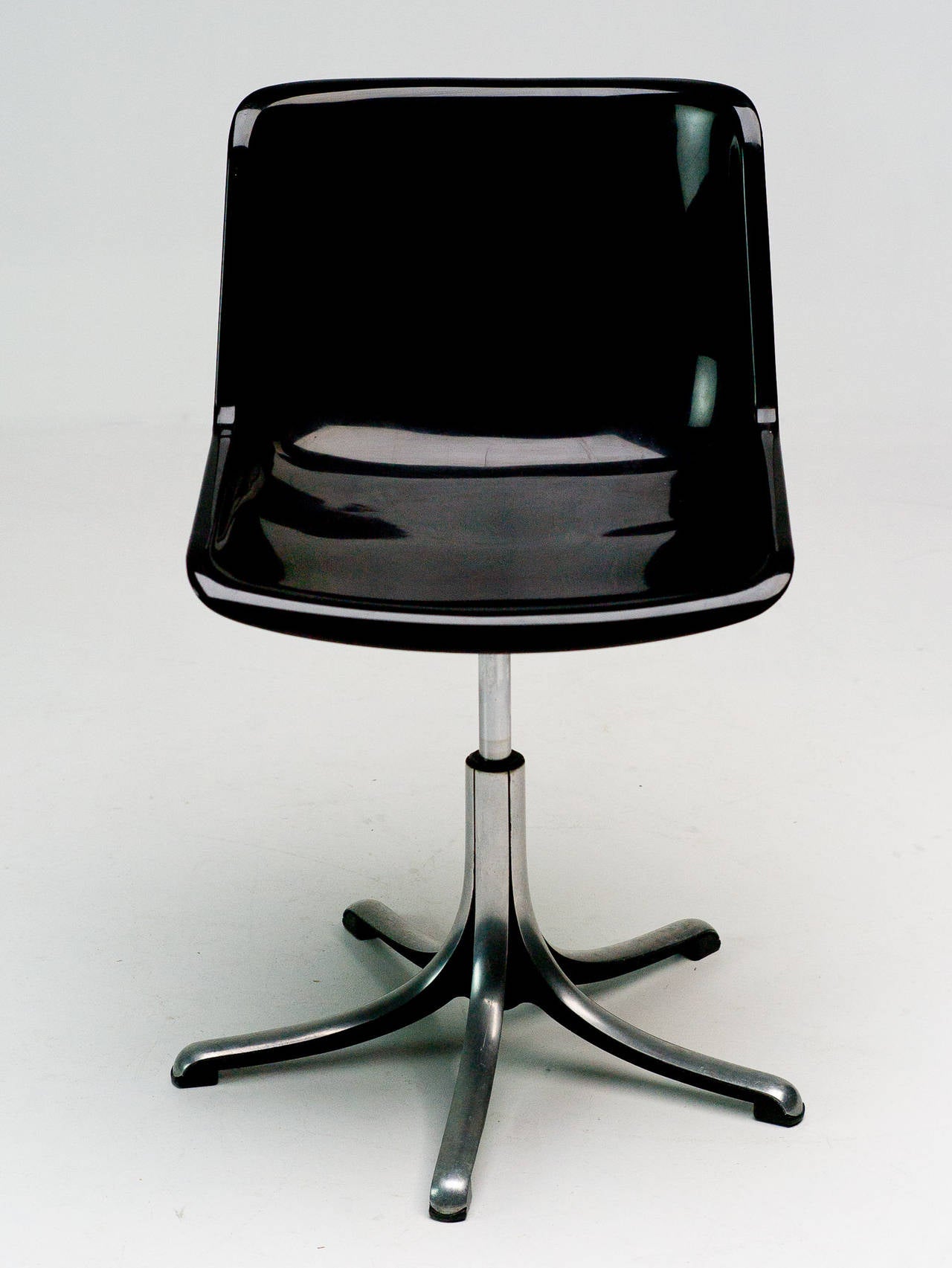 Italian Tecno Modus Desk Chair Designed by Osvaldo Borsani