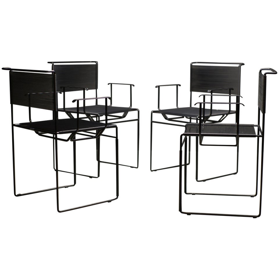 Spaghetti chairs, designed by Giandomenico Belotti
