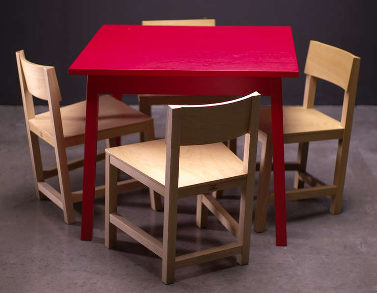 Shaker inspired dining set designed for Moooi.
More sets available.
AVL/Atelier van Lieshout is founded by the Dutch sculptor Joep van Lieshout.
Joep van Lieshout lives and works in Rotterdam. Since the early eighties he produces objects in