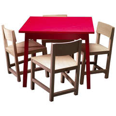 Atelier van Lieshout AVL Dining Table with Four Chairs