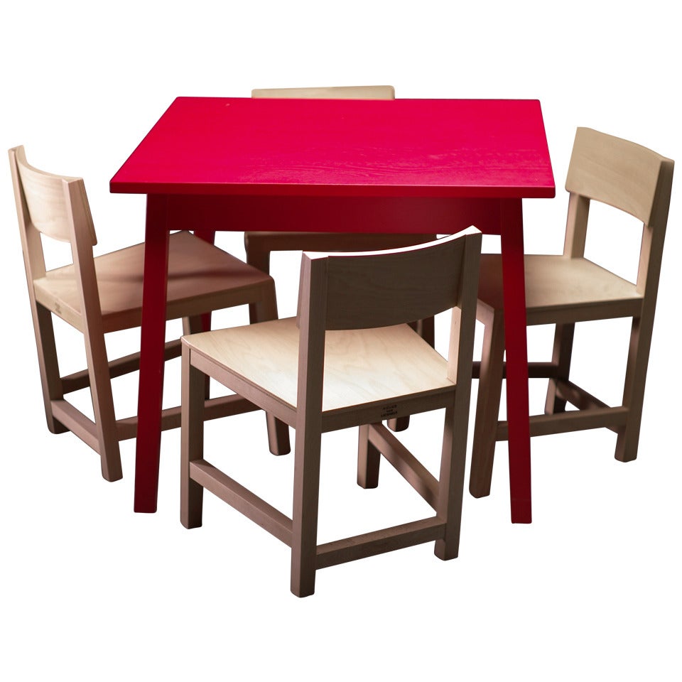 Atelier van Lieshout AVL Dining Table with Four Chairs