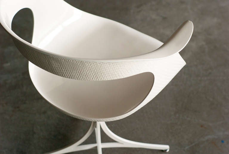Mid-Century Modern Lotus chair designed in 1958 by Erwine & Estelle Laverne.