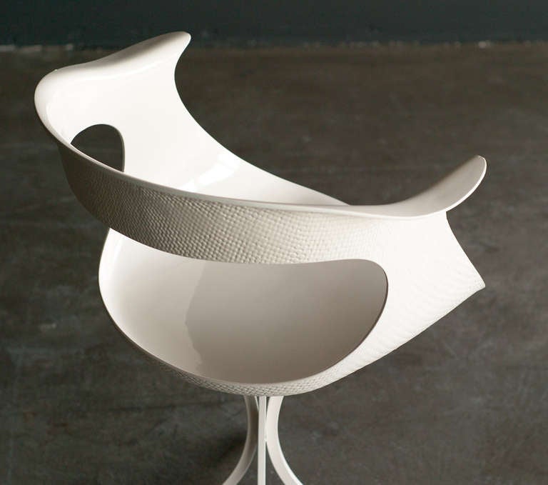 Mid-20th Century Lotus chair designed in 1958 by Erwine & Estelle Laverne.