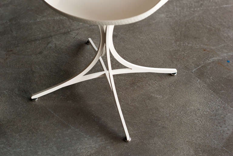 Steel Lotus chair designed in 1958 by Erwine & Estelle Laverne.