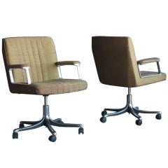 Osvaldo Borsani for Tecno Executive Desk Chairs