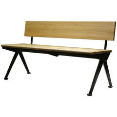 Jean Prouvé Banc Marcoule:: 1955:: G-Star Raw für Vitra Limitierte Auflage Bank