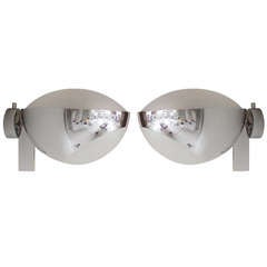 Pair of Max Ingrand for Fontana Arte Model no. 1963 Sconces