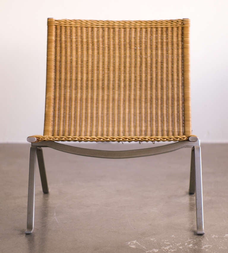 Scandinavian Modern Early Poul Kjaerholm PK22 Lounge Chair for E. Kold Christensen