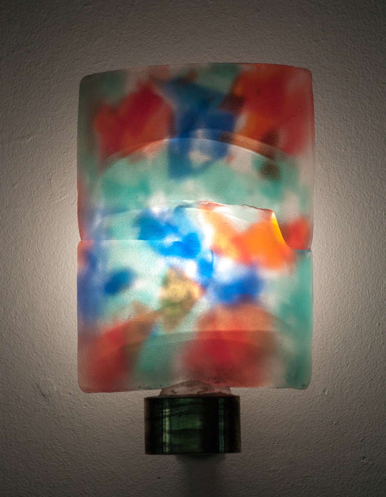 Pair of "Scavo" sconces designed in 1955 by Napoleone Martinuzzi