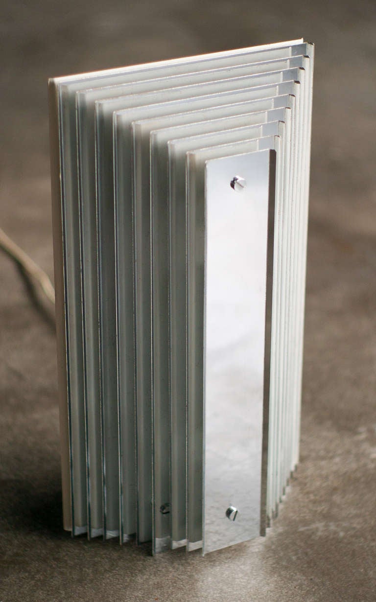 1960's Italian Chromed Steel Floor Lamp Or Table Lamp Attributed To New Lamp. 5