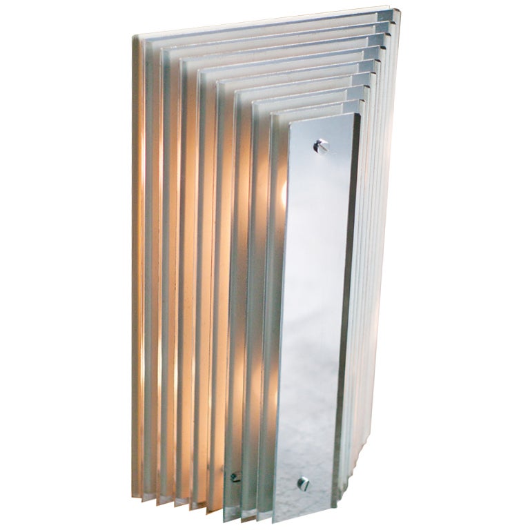 1960's Italian Chromed Steel Floor Lamp Or Table Lamp Attributed To New Lamp.