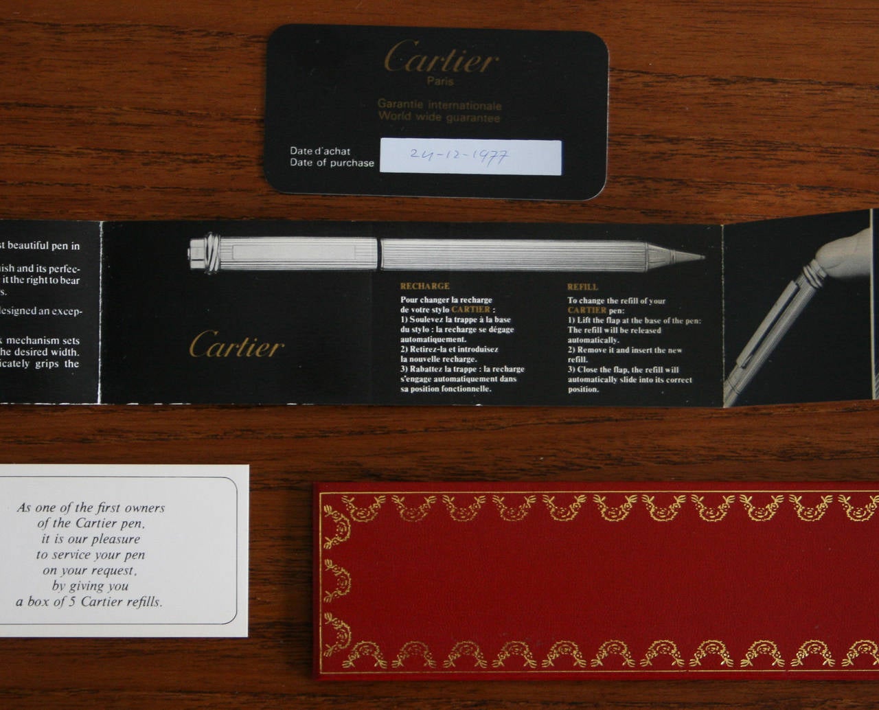 Stylish 1970s Cartier Gold Plate Ballpoint Pen 1