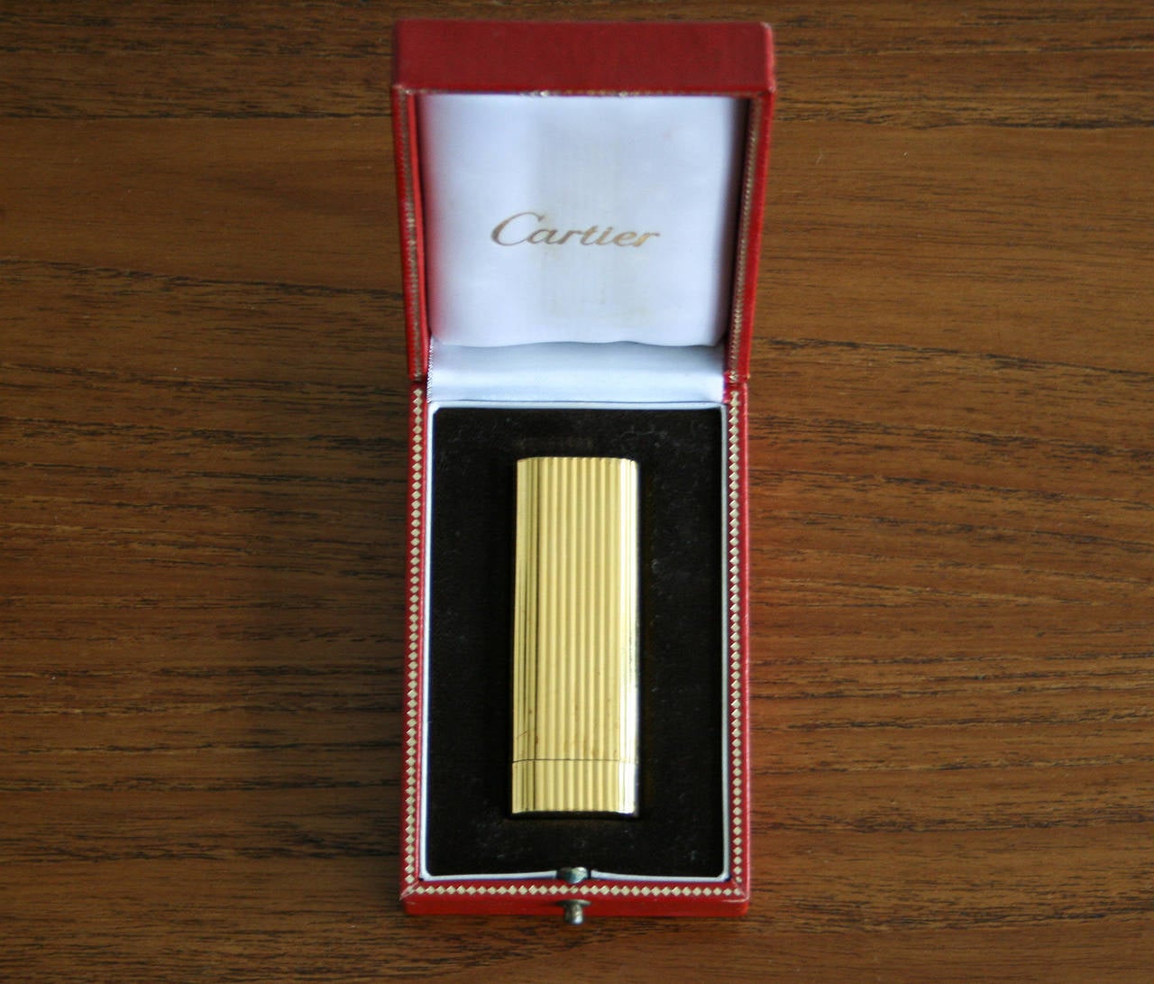 Stylish 1970s Cartier Gold Plate Ballpoint Pen 2