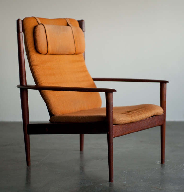 Scandinavian Modern Grete Jalk for Poul Jeppesen PJ56 Danish Lounge Chair
