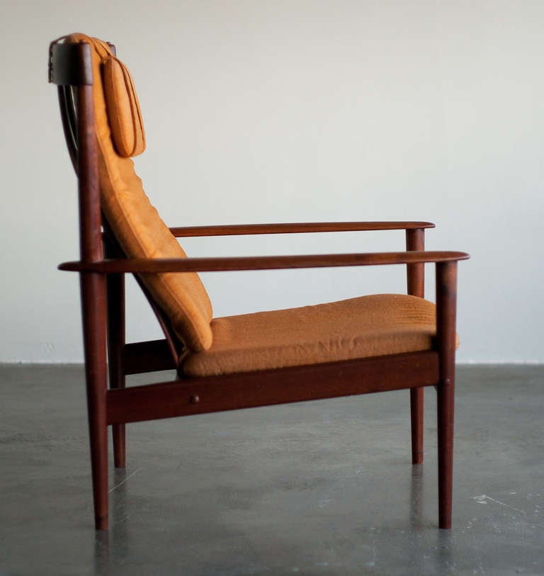 Mid-20th Century Grete Jalk for Poul Jeppesen PJ56 Danish Lounge Chair