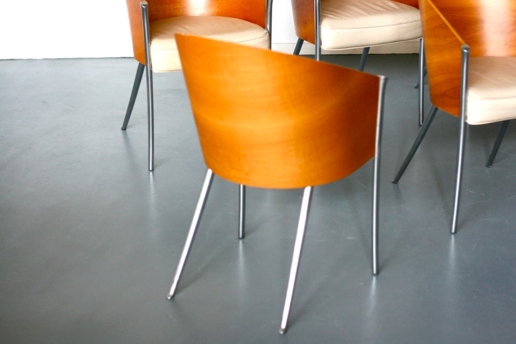 20th Century Set of six King Costes chairs by Philippe Starck for Aleph