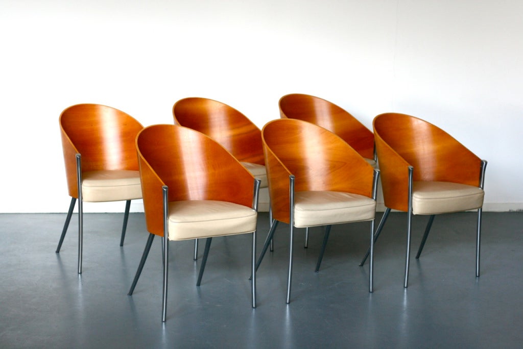 Set of six King Costes chairs by Philippe Starck for Aleph 4