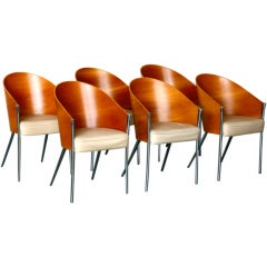 Set of six King Costes chairs by Philippe Starck for Aleph