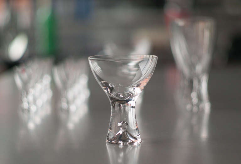 Set of 14 Glasses designed by Tapio Wirkkala for Iittala In Excellent Condition In Dronten, NL