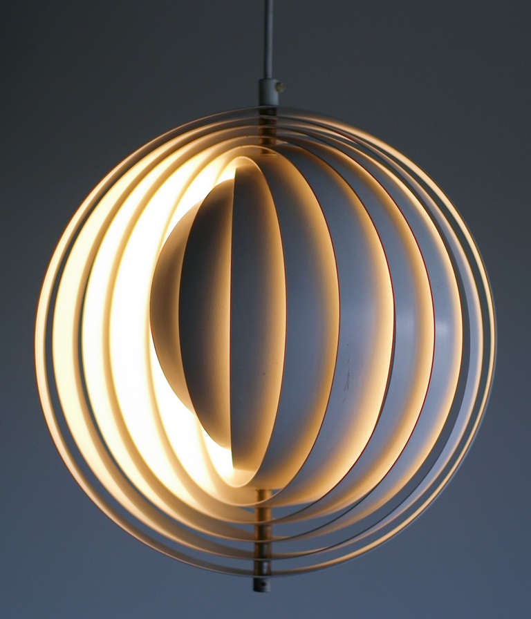 Danish Original Moon Lamp designed by Verner Panton in 1960