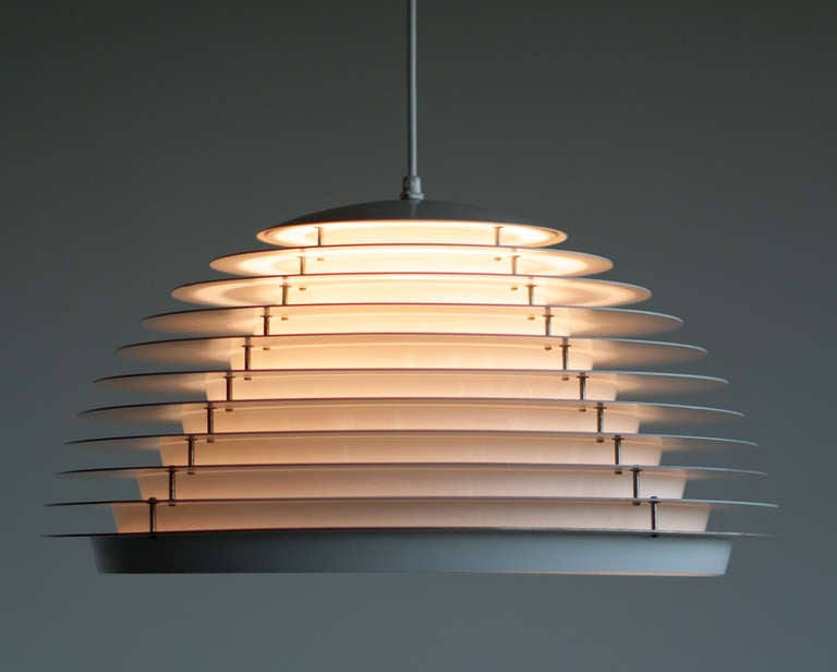 Scandinavian Modern Pendant lamp Hekla, designed in 1965 by Jon Olafsson for Fog & Morup, Denmark.