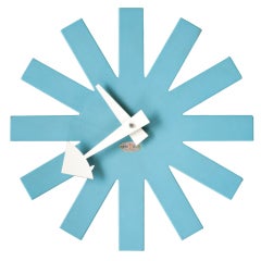 Blue Asterisk Clock designed in 1953 by George Nelson for Howard Miller.
