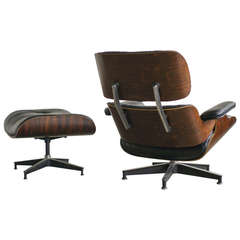 Vintage Charles Eames 670 Lounge Chair and 671 Ottoman for Herman Miller