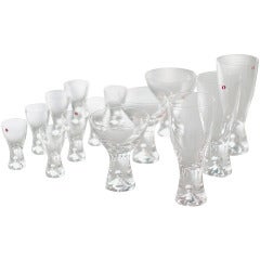 Set of 14 Glasses designed by Tapio Wirkkala for Iittala