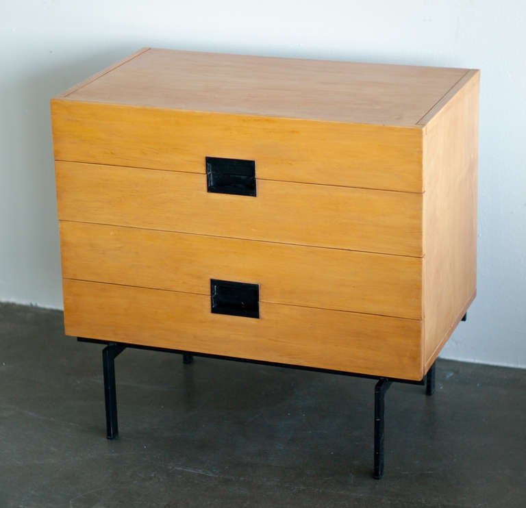 Mid-20th Century Rare birch DU Series 4 drawer dresser, designed by Cees Braakman for Pastoe
