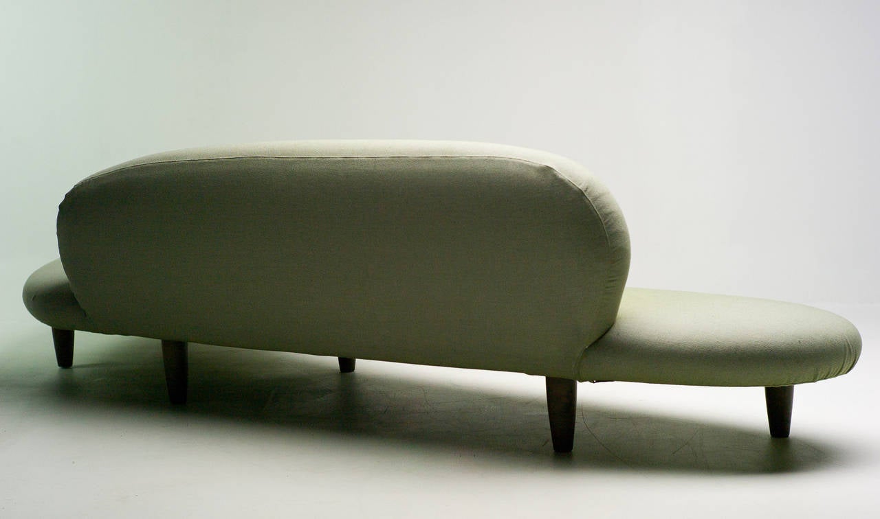 green wool sofas