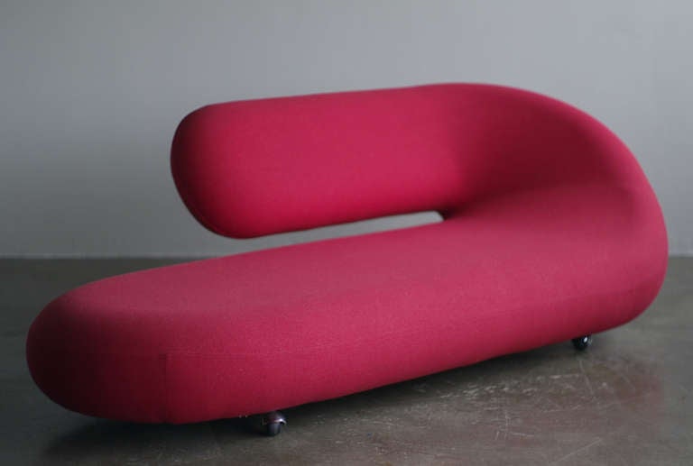 Fabric Cleopatra C248 Chaise Lounge Designed by Geoffrey Harcourt for Artifort