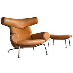 Ox Chair and Ottoman designed by Hans Wegner
