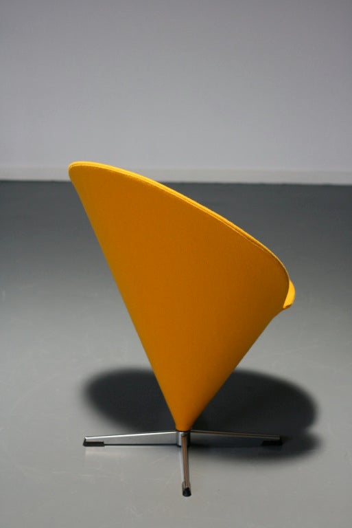 Mid-20th Century Verner Panton Cone chair for Plus Linje