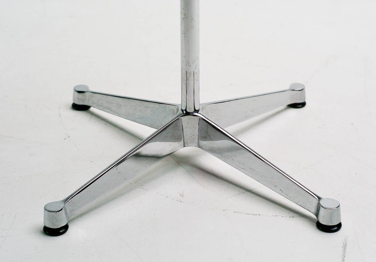 Charles & Ray Eames contract base table base in chrome. Great all original condition, use any tabletop you like.

Expertly packed insured worldwide shipping available at very competitive rates.
Check it out at shipping and returns.