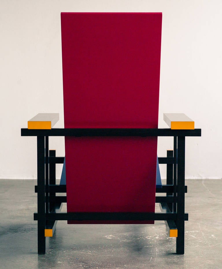 De Stijl Red Blue Chair by Gerrit Rietveld