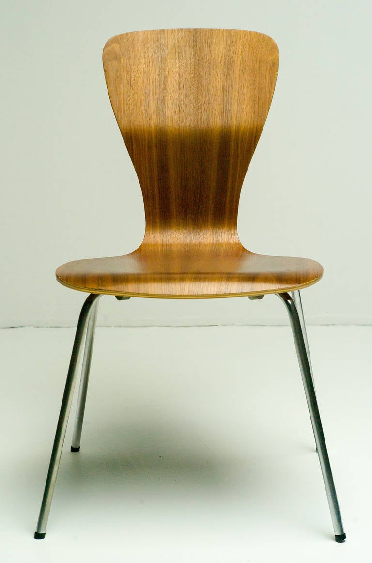Finnish Matching Set of Four Rare Nikke Chairs, Designed in 1958 by Tapio Wirkkala
