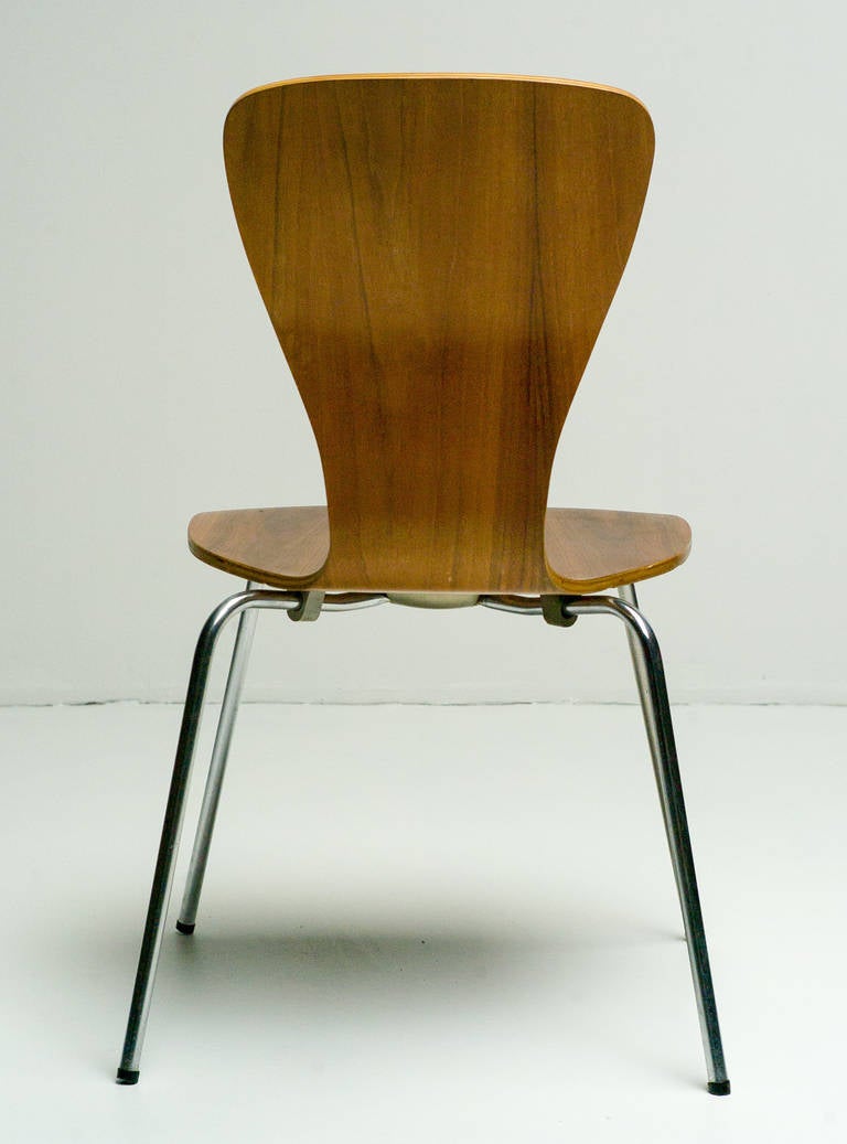 Matching Set of Four Rare Nikke Chairs, Designed in 1958 by Tapio Wirkkala In Good Condition In Dronten, NL