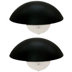 Pair of Large PH Hat Wall Lamps Designed by Poul Henningsen for Louis Poulsen