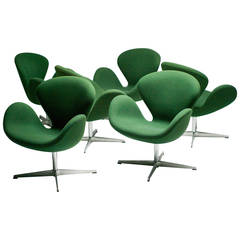 Arne Jacobsen Swan Chairs for Fritz Hansen Denmark