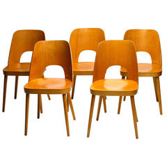 Set of Five Dining Chairs by Oswald Haerdtl for Thonet, 1955