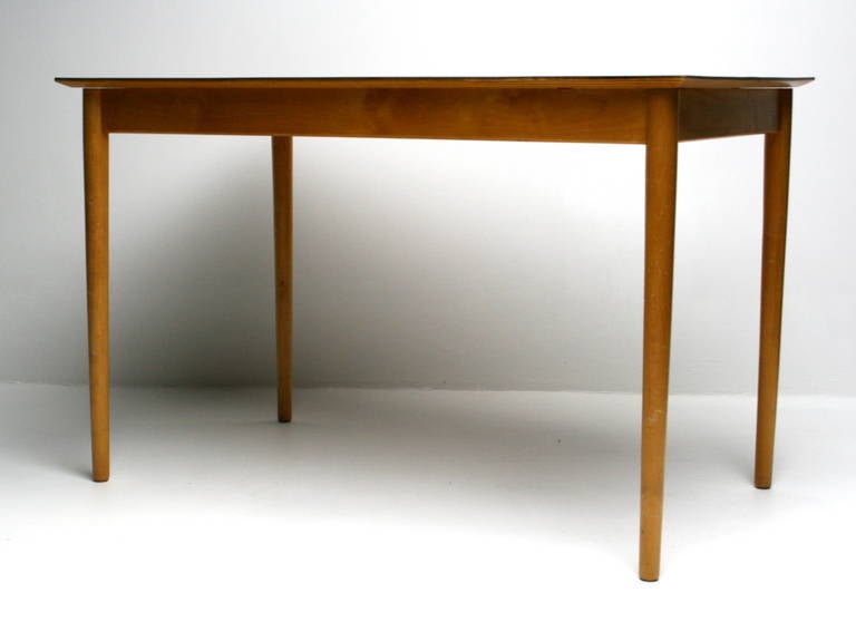 Mid-Century Modern 1950s Dutch Kitchen Table, Ash with Formica Top