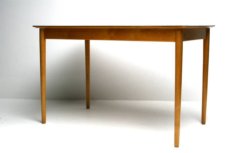 1950s Dutch Kitchen Table, Ash with Formica Top In Excellent Condition In Dronten, NL