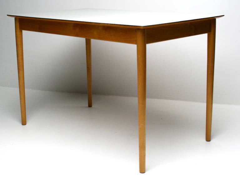 Mid-20th Century 1950s Dutch Kitchen Table, Ash with Formica Top
