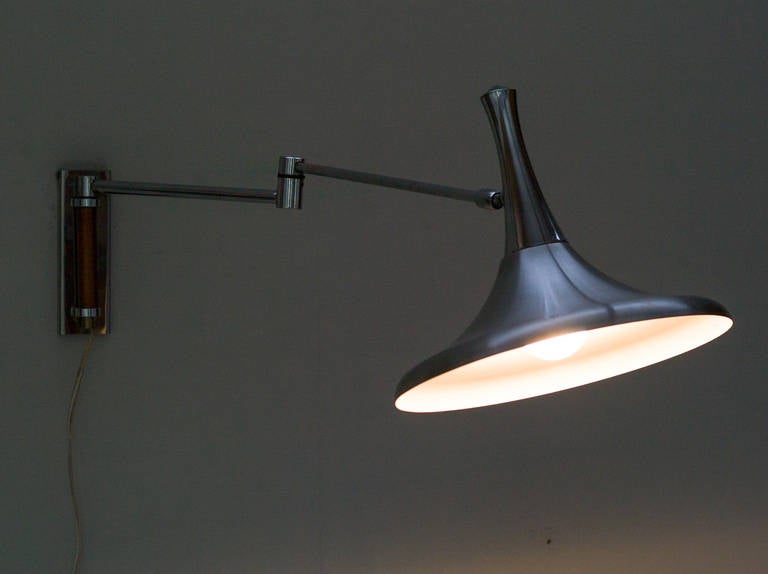 Philips Swing Arm Wall Lamp by Louis Kalff 2