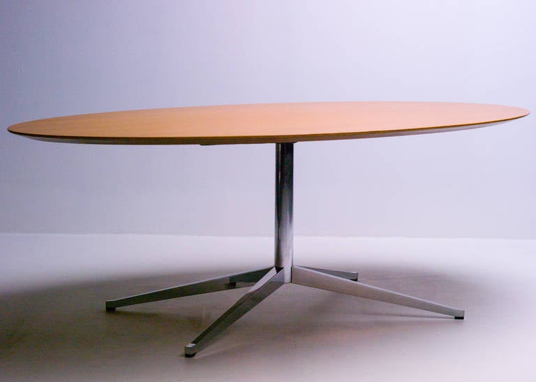 This elegant table can serve as a dining table, conference table, or desk.