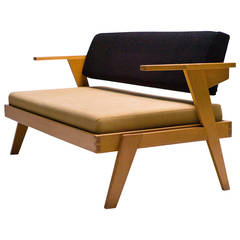 Dutch modernist bench, daybed from 1965