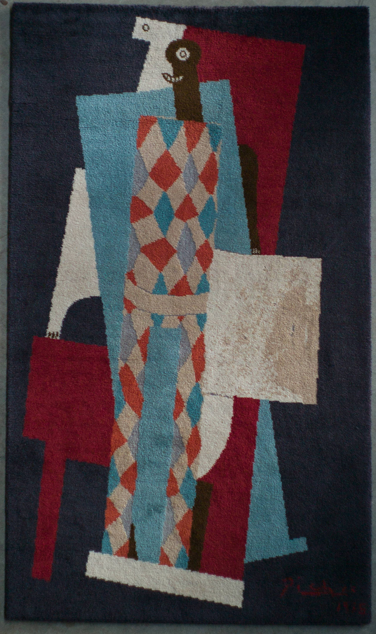 Picasso Tapestry, "Arlequin" 1915