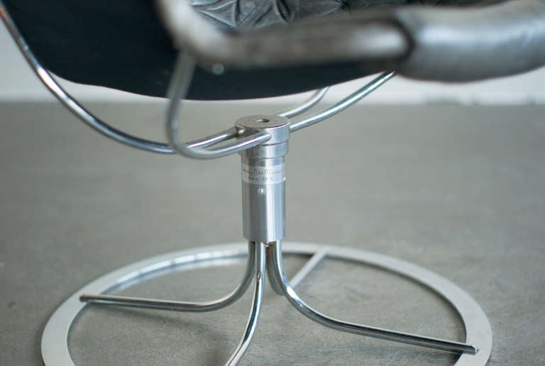 Bruno Mathsson Jetson Easy Chair on Swivel Base, Dux Sweden 1969 In Fair Condition In Dronten, NL