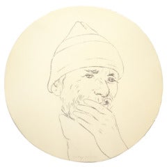 R. B. Kitaj Untitled from Self-Portrait in a Convex Mirror 11