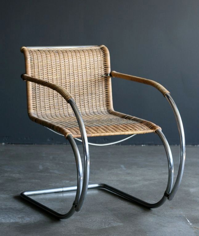 MR20 Loungesessel von Ludwig Mies van der Rohe Berliner Metall (Bauhaus)